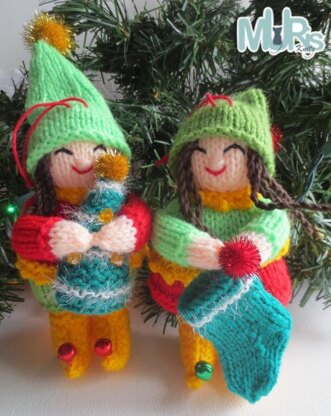 Holiday Helper Elves Hanging Ornament