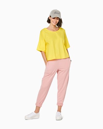 Burda Style Misses' Top â€“ Round Neckline â€“ Boxy Shape â€“ Frills B6243 - Paper Pattern, Size 8-18