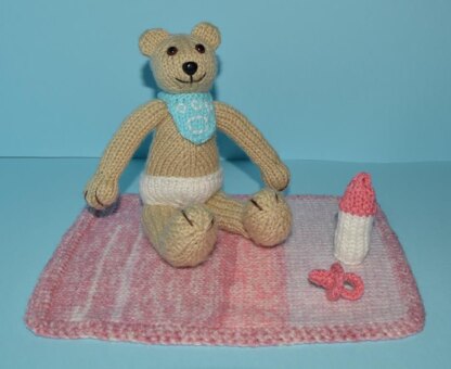 Tessa Teddy With Baby Outfit