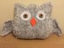 Obi The Owl Cushion Knitting Pattern.