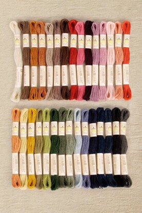 DMC Collectors Box 30 Shades Eco Vita Naturally Dyed Organic Wool Thread