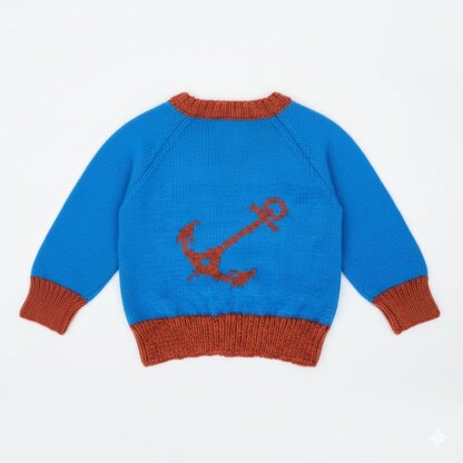 Lifeboat & anchor sweater