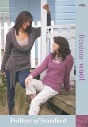 Sweater With Cowl or Scoop Neck in Twilleys Freedom Wool - 9083