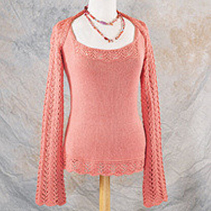 156 Sunrise Camisole - Free Knitting Pattern for Women in Valley Yarns Southwick