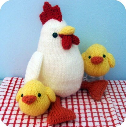 Hen and Chicks Knit Pattern