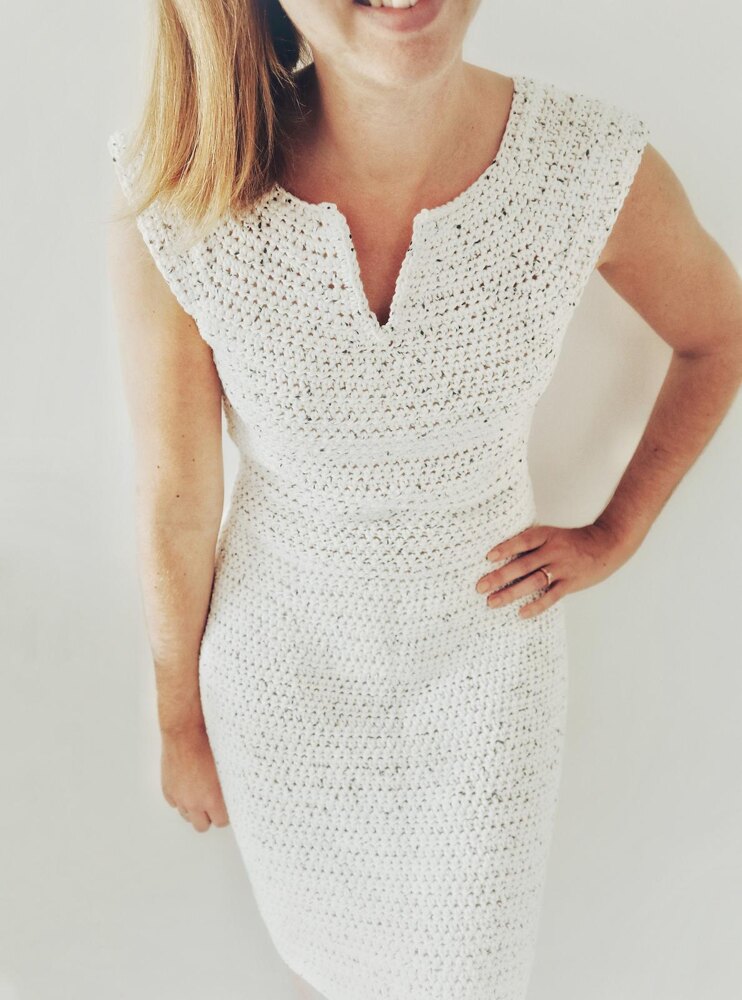 white christmas dresses Same Rosette Crochet Dress | Cream main image 1