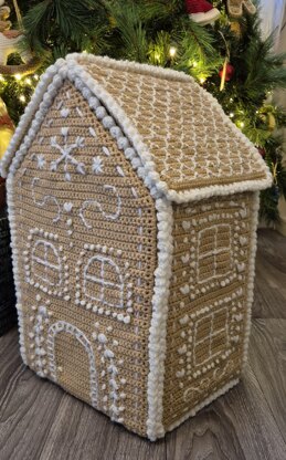 CROCHET PATTERN ONLY Gingerbread House Christmas Amigurumi