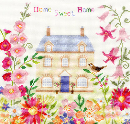 Bothy Threads Home Sweet Home Cross Stitch Kit - 26cm x 25cm