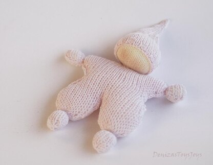 Waldorf knitted doll for small babies