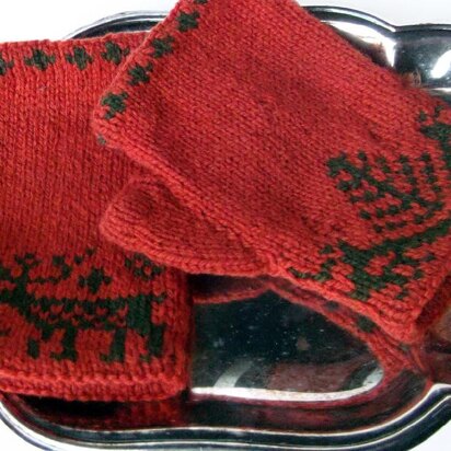 Winter Landscape Wrist Warmers