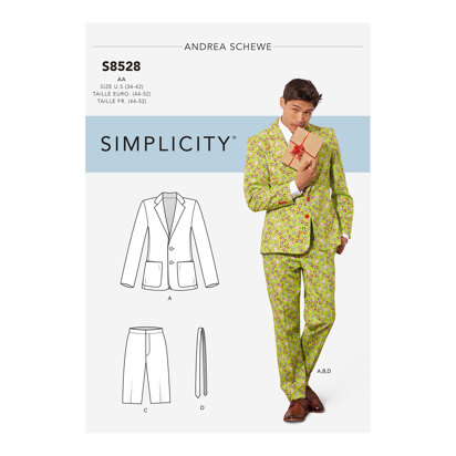 Simplicity Pattern 8528 Men's Costume Suit 8528 - Sewing Pattern