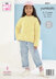 Childs Sweater and Cardigan in King Cole Yumtastic - P6251 - Leaflet