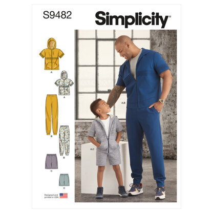 Simplicity Boys' and Men's Tracksuit S9482 - Sewing Pattern