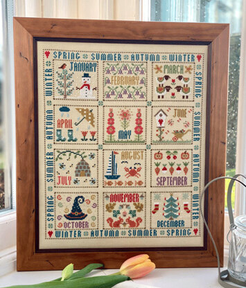 Historical Sampler Company Our Year Sampler - Downloadable PDF