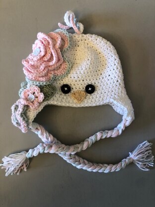 Baby bird crochet hat