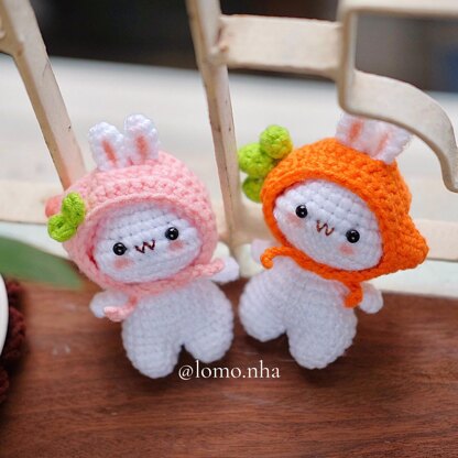 3 in 1 Mini Bunny with hat