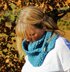 Winter Blues Double wrap Scarf with Toggle