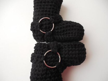 Biker Baby Booties