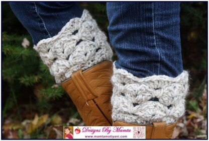 Crochet Sea Shells Boot Cuff Pattern An Easy Designer Legwarmer