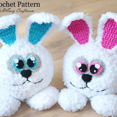 Bunny Amigurumi. Crochet Rabbit. Bunny Ball Toy. Easter Pattern