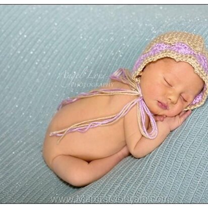 Crochet Bonnet Pattern For Children & Newborn Babies