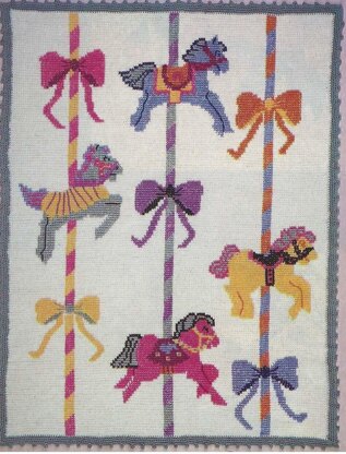 Crocheted Carousel Afghan