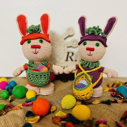 Easter bunny crochet pattern, Kawaii crochet bunny pattern, - Inspire Uplift