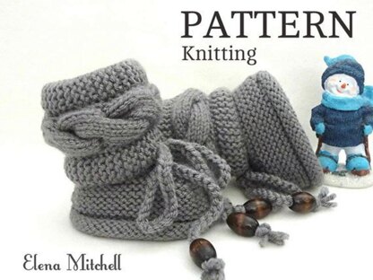 Knitting PATTERN Baby Shoes Baby Uggs Eric