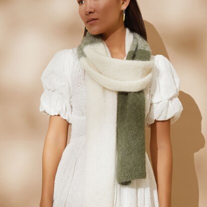 Ombre Scarf  in Rowan Kidsilk Haze - RM004-00011-DE - Downloadable PDF