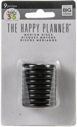 Happy Planner Discs 1.25" 9/Pkg - Black