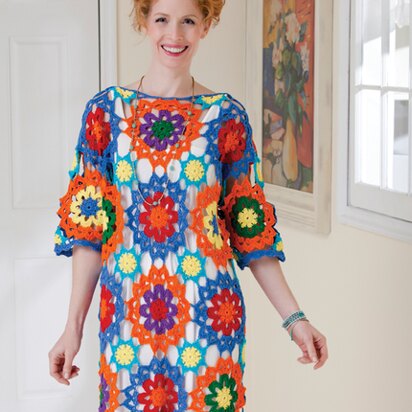 Bright & Beautiful Top in Aunt Lydia's Classic Crochet Thread Size 10 Solids - LC3010