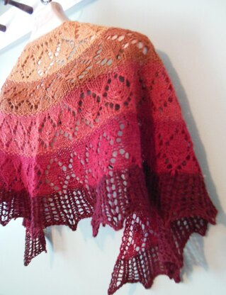 Shades of Leaves Shawl