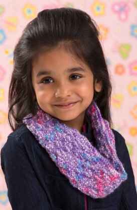 Little Sophisticate Cowl in Red Heart Gumdrop - LW4307