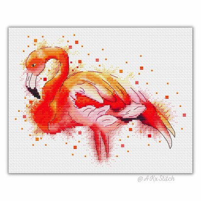 Flamingo Cross Stitch PDF Pattern