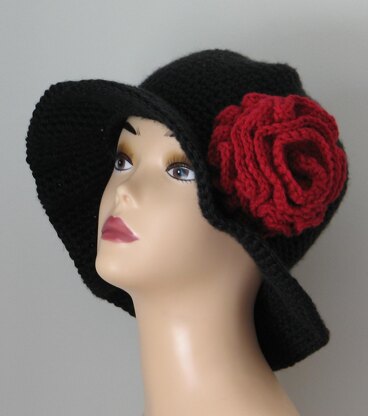 Old Spanish Rose Wide Brim Hat