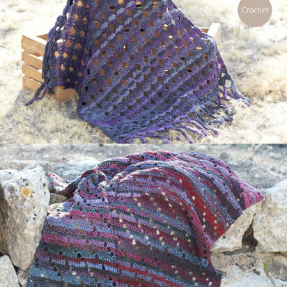 Blankets in Hayfield Colour Rich Chunky - 7294 - Downloadable PDF
