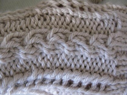 Lace and Cable Mitts