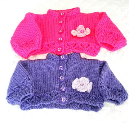 Knitting pattern Dolls 17-22", 0-3 Month Baby, Dress, Cardigan, Hat and Shoes