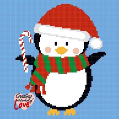 Christmas Penguin Stitch Graphgan