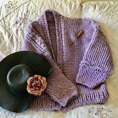 The Willshire Lavender Cardigan