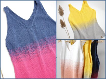 Gradient Color Tank-Top - No.219