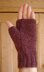 Owl Face fingerless mitts/gloves