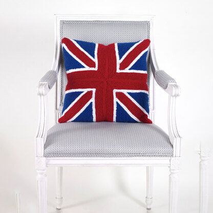 Paintbox Yarns Union Jack Patchwork Cushion PDF (Free)