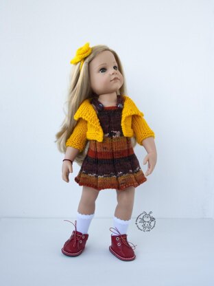 Outfit Autumn for doll 16"-18"