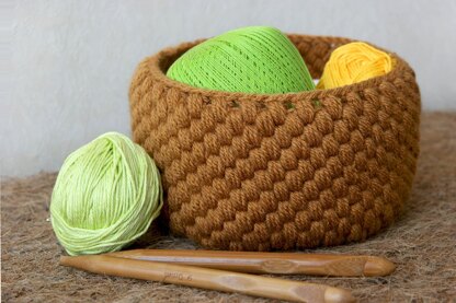 Wool basket.