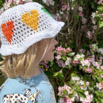 Kids Six Hearts Sunhat