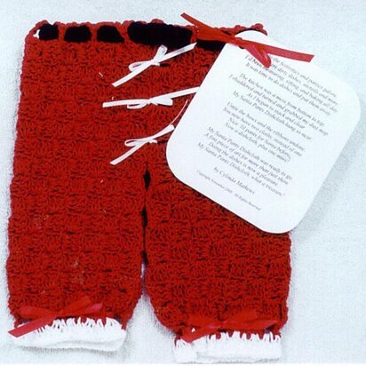 0198 Santa Pants Dishcloth & Poem 