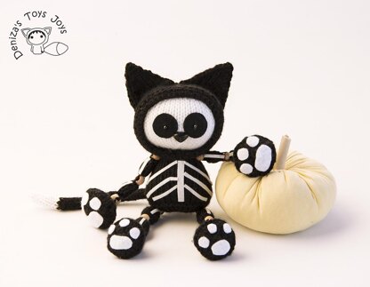 Skeleton Black Cat