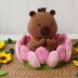 Zenbara - The Lotus Capybara - Digital PDF Crochet Pattern
