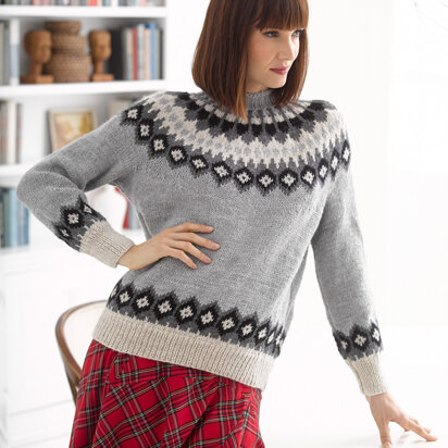 Aspen Sweater in Lion Brand Wool-Ease - L30259